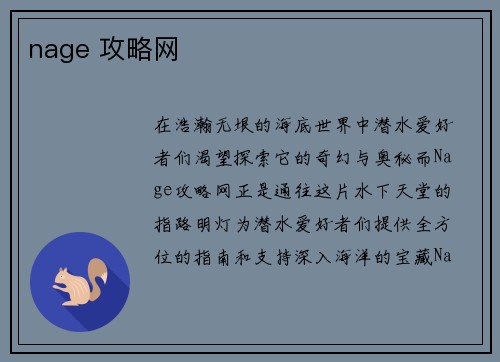 nage 攻略网